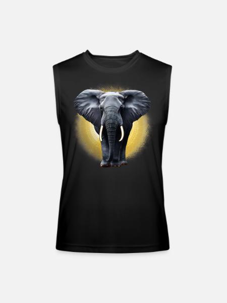 Golden Elephant - Men’s Performance Sleeveless Shirt - black
