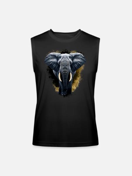 Golden Elephant - Men’s Performance Sleeveless Shirt - black