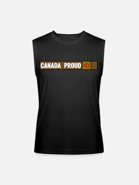 Canada Proud Camo - Men’s Performance Sleeveless Shirt - black