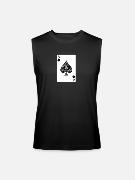 The Ace of Spades - Men’s Performance Sleeveless Shirt - black