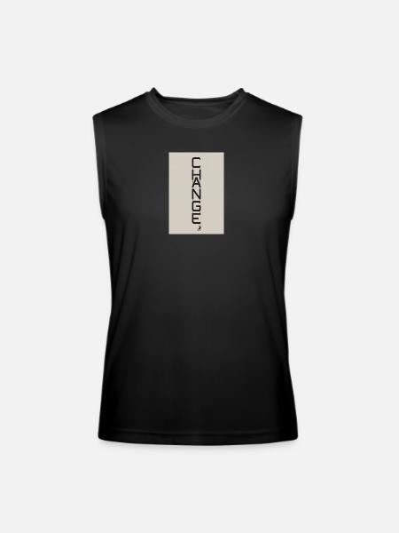 Vertical Change Rope Art - Men’s Performance Sleeveless Shirt - black