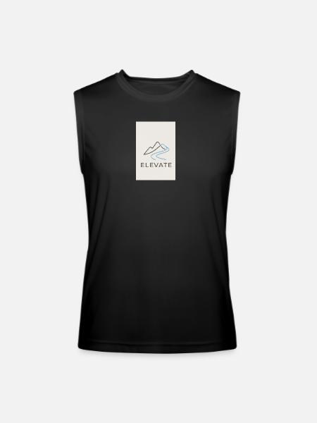 Elevate Mountain Minimal - Men’s Performance Sleeveless Shirt - black