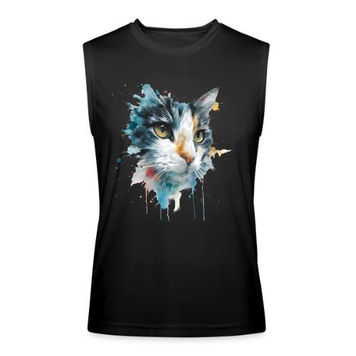 Watercolor cat face - Men’s Performance Sleeveless Shirt