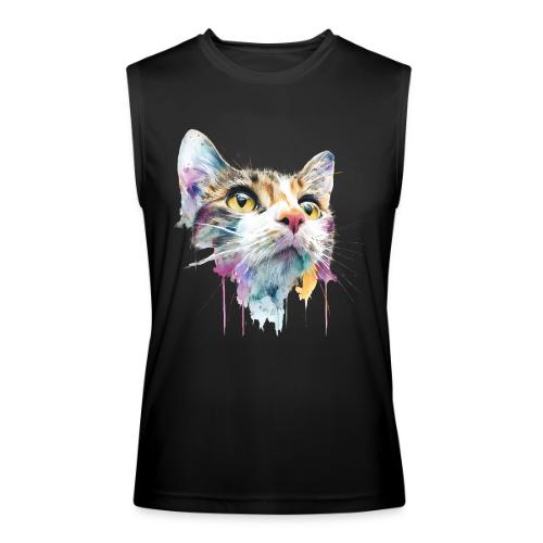 Chromatic Cat Splash - Men’s Performance Sleeveless Shirt