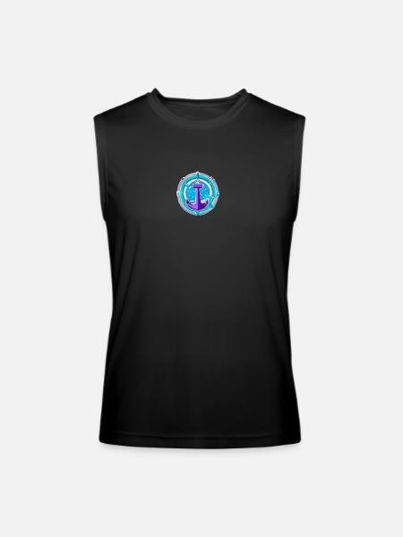 Anchors Away - Men’s Performance Sleeveless Shirt - black