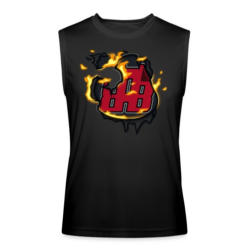 BAB Logo on FIRE! - Men’s Performance Sleeveless Shirt