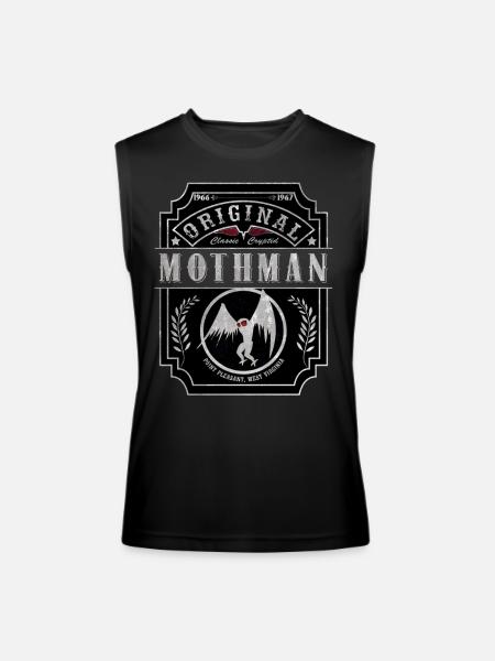 Mothman Classic Cryptid - Men’s Performance Sleeveless Shirt - black
