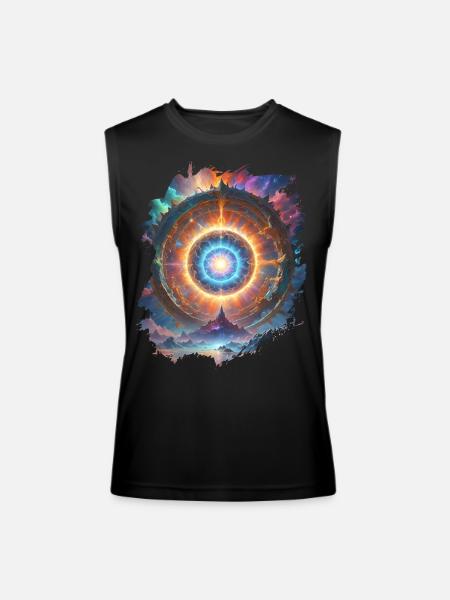 fractal - Men’s Performance Sleeveless Shirt - black