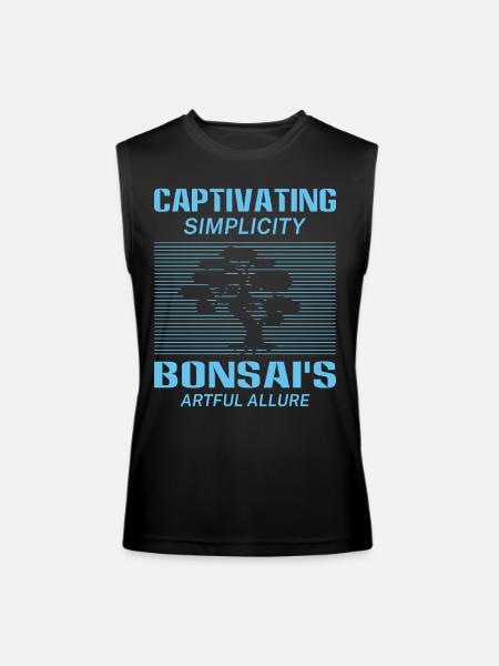 Bonsai Tree - Men’s Performance Sleeveless Shirt - black