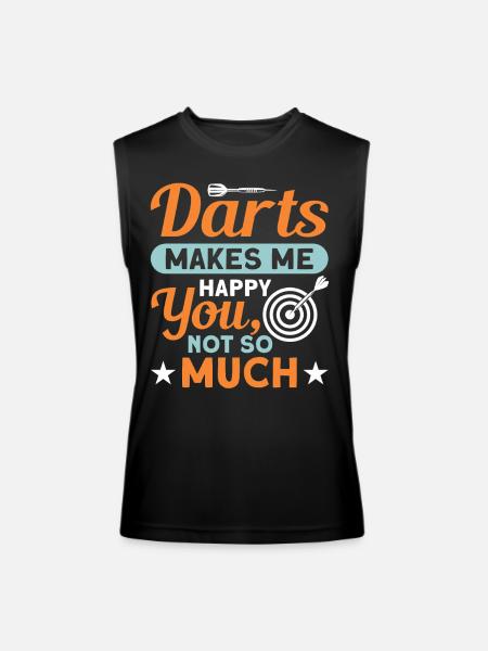 Darts Dart Player - Men’s Performance Sleeveless Shirt - black