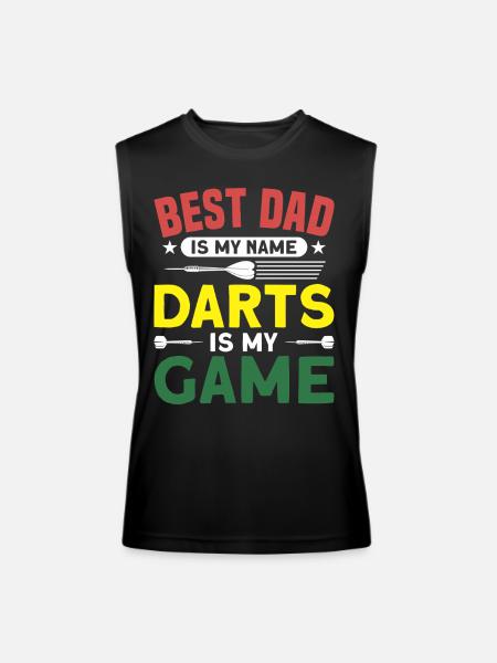 Darts Dart Player - Men’s Performance Sleeveless Shirt - black