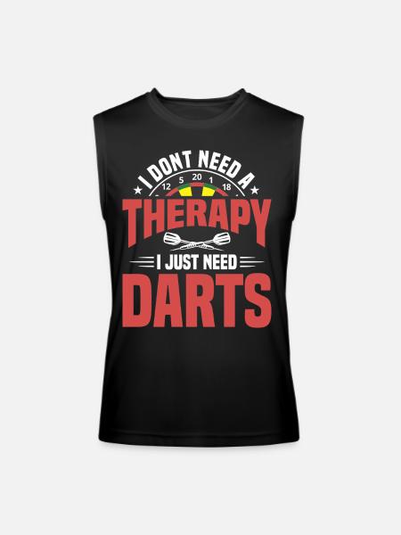 Darts Dart Player - Men’s Performance Sleeveless Shirt - black