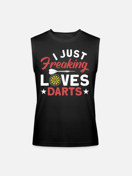 Darts Dart Player - Men’s Performance Sleeveless Shirt - black