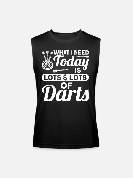 Darts Dart Player - Men’s Performance Sleeveless Shirt - black