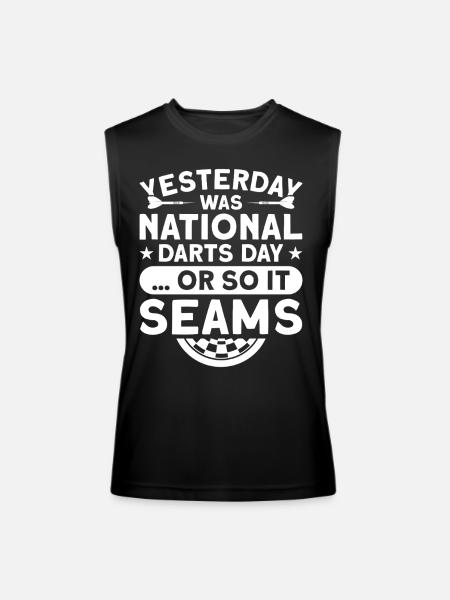 Darts Dart Player - Men’s Performance Sleeveless Shirt - black