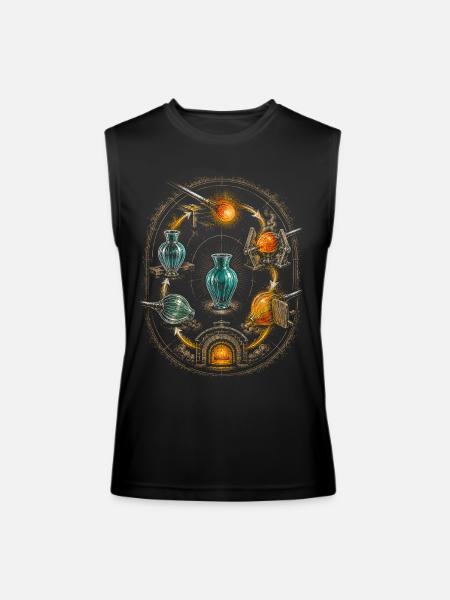 Glass Blowing - Men’s Performance Sleeveless Shirt - black