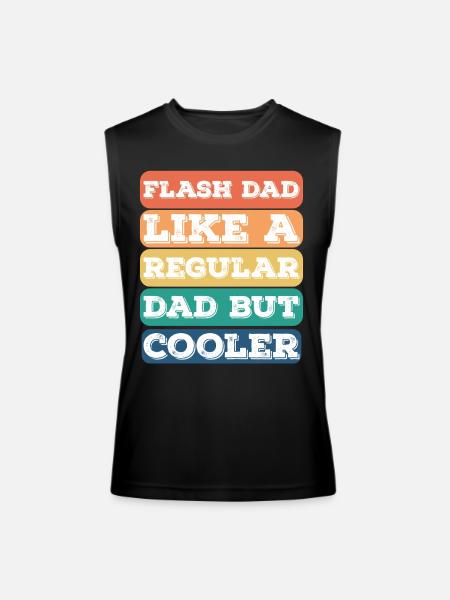 Bouldering Flash Dad Boulderer - Men’s Performance Sleeveless Shirt - black
