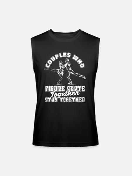 Figure Skating Couple - Men’s Performance Sleeveless Shirt - black