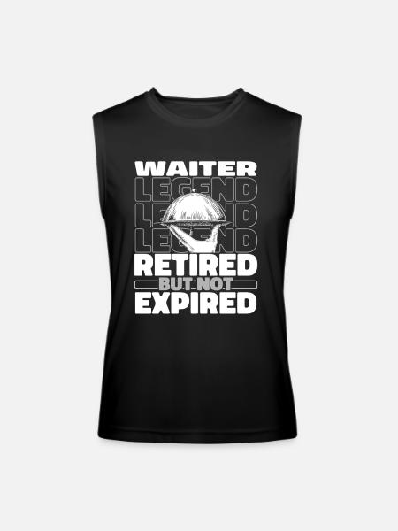 Waiter Waitress Retired - Men’s Performance Sleeveless Shirt - black