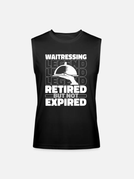 Waiter Waitress Retired - Men’s Performance Sleeveless Shirt - black