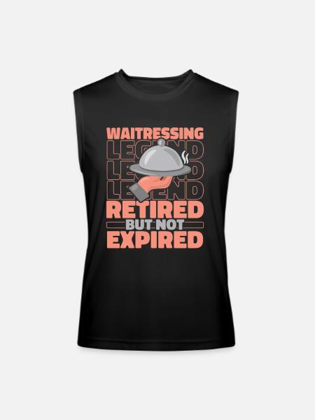 Waiter Waitress Retired - Men’s Performance Sleeveless Shirt - black