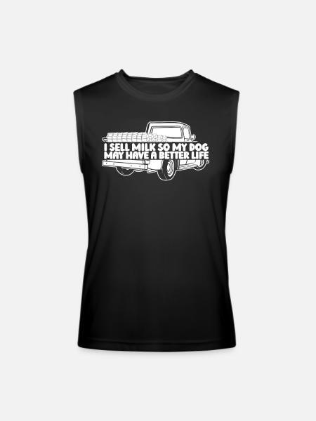 Milk Dog Milk Truck - Men’s Performance Sleeveless Shirt - black