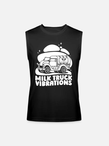 Milk Vibes Milk Truck - Men’s Performance Sleeveless Shirt - black