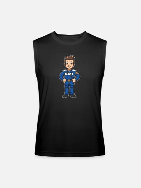 Emt Paramedic - Men’s Performance Sleeveless Shirt - black