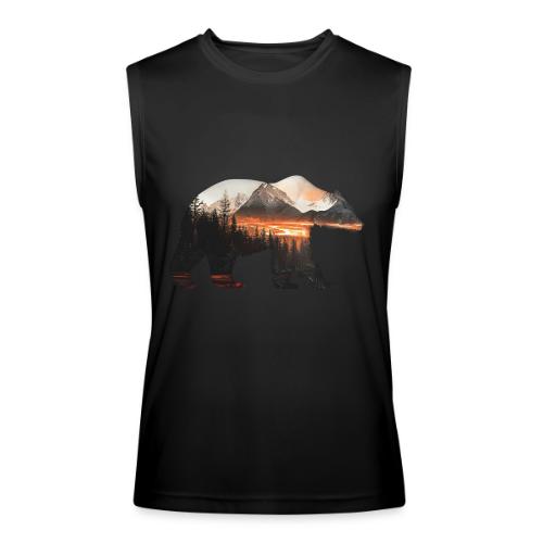 Canada Bear: fiery tones - Men’s Performance Sleeveless Shirt