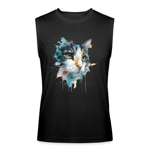 Watercolor cat face - Men’s Performance Sleeveless Shirt