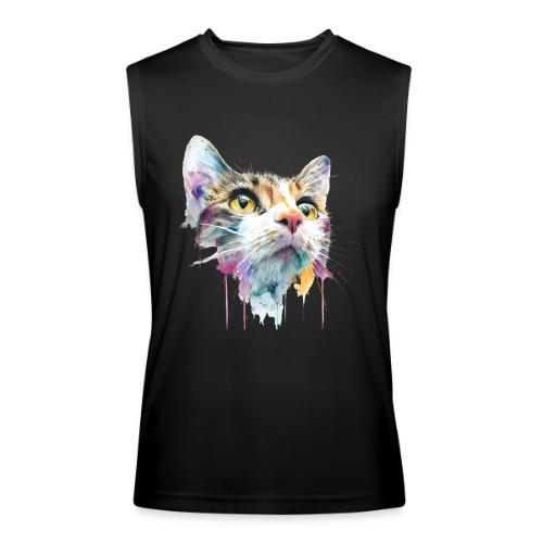 Chromatic Cat Splash - Men’s Performance Sleeveless Shirt