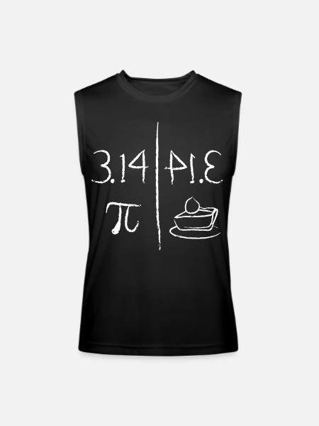 Pi Mirrors Pie - Men’s Performance Sleeveless Shirt - black