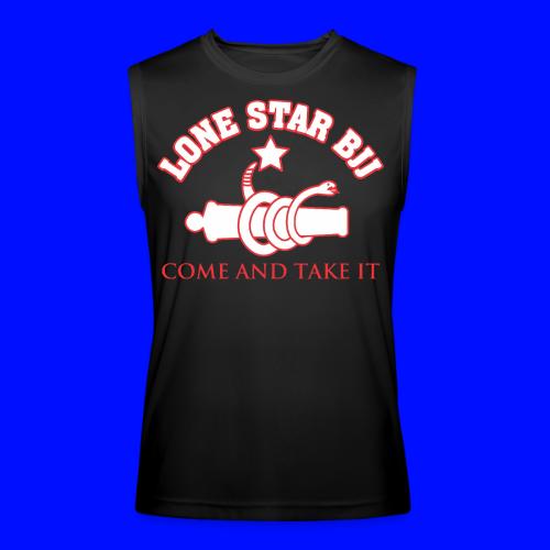LONE STAR BRAZILIAN JIU-JITSU - Red and white - Men’s Performance Sleeveless Shirt