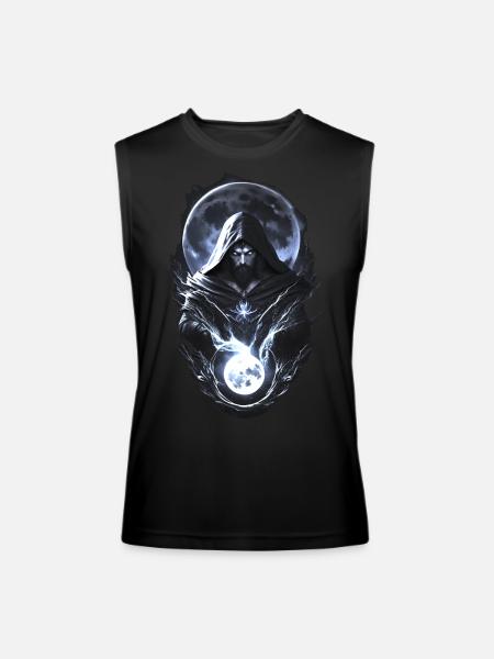 Moon wizard - Men’s Performance Sleeveless Shirt - black