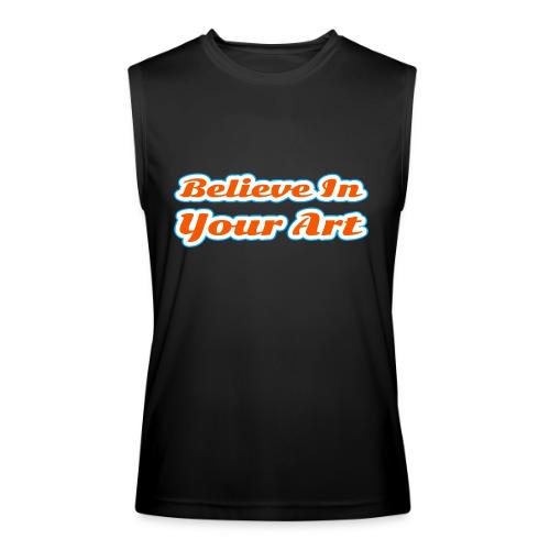 Believe in Your Art — Creative Glow Script - Men’s Performance Sleeveless Shirt