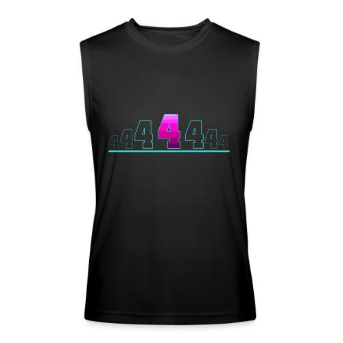 Number 4 in Magenta: Varsity Font - Men’s Performance Sleeveless Shirt