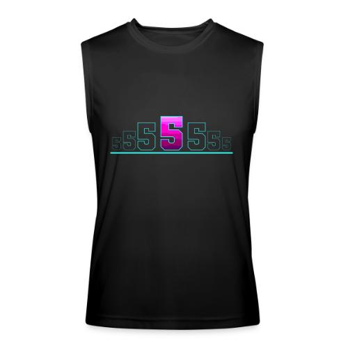 Number 5 in Magenta: Varsity Font - Men’s Performance Sleeveless Shirt