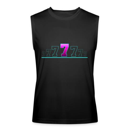 Number 7 in Magenta: Varsity Font - Men’s Performance Sleeveless Shirt