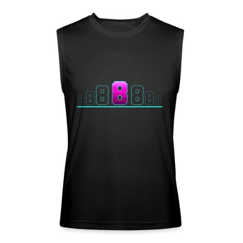 Number 8 in Magenta: Varsity Font - Men’s Performance Sleeveless Shirt