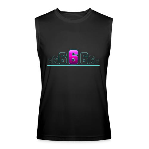 Number 6 in Magenta: Varsity Font - Men’s Performance Sleeveless Shirt
