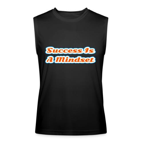 Success Is a Mindset — Motivational Glow Script - Men’s Performance Sleeveless Shirt