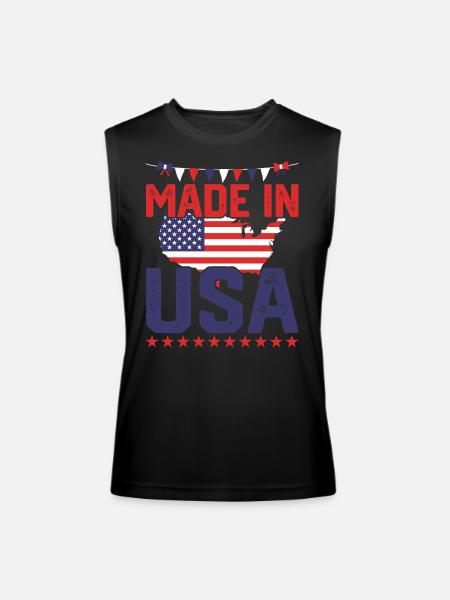 4th of july - Men’s Performance Sleeveless Shirt - black