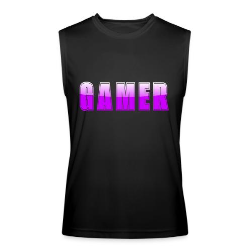 Gamer Purple Glossy Collegiate Design - Men’s Performance Sleeveless Shirt