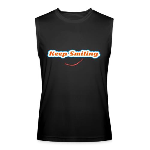 Keep Smiling Positive Vibes Graphic - Men’s Performance Sleeveless Shirt