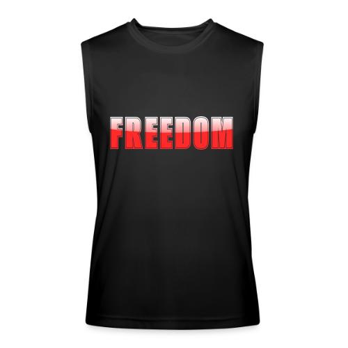 Freedom Typography Design - Men’s Performance Sleeveless Shirt