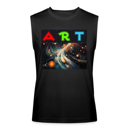 Swirls of Colorful Art - Men’s Performance Sleeveless Shirt