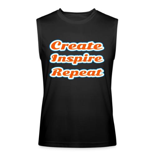 Create, Inspire, Repeat — Artist Life Script - Men’s Performance Sleeveless Shirt