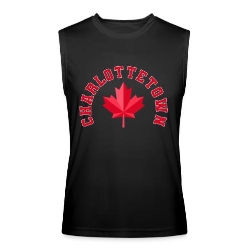 Charlottetown with maple leaf - Men’s Performance Sleeveless Shirt
