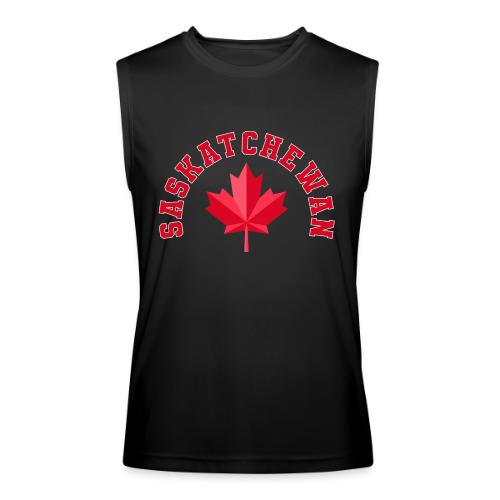 Saskatchewan with maple leaf - Men’s Performance Sleeveless Shirt