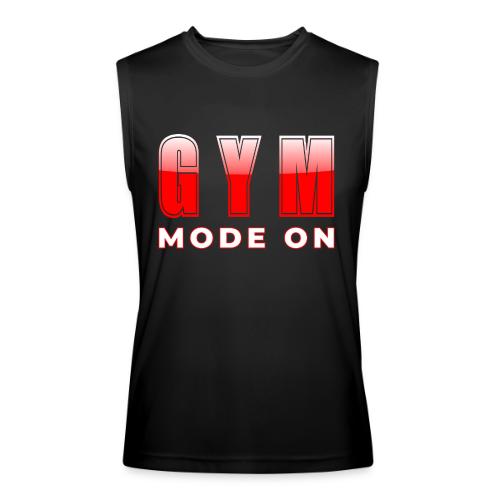 Gym Mode On Fitness Typography Design - Men’s Performance Sleeveless Shirt